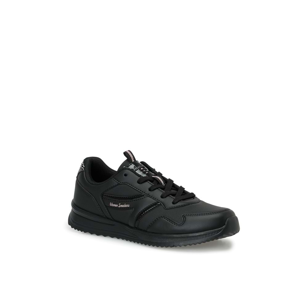 KİNETİX CHIRON PU W 6PR KADIN SNEAKER - SİYAH - 40
