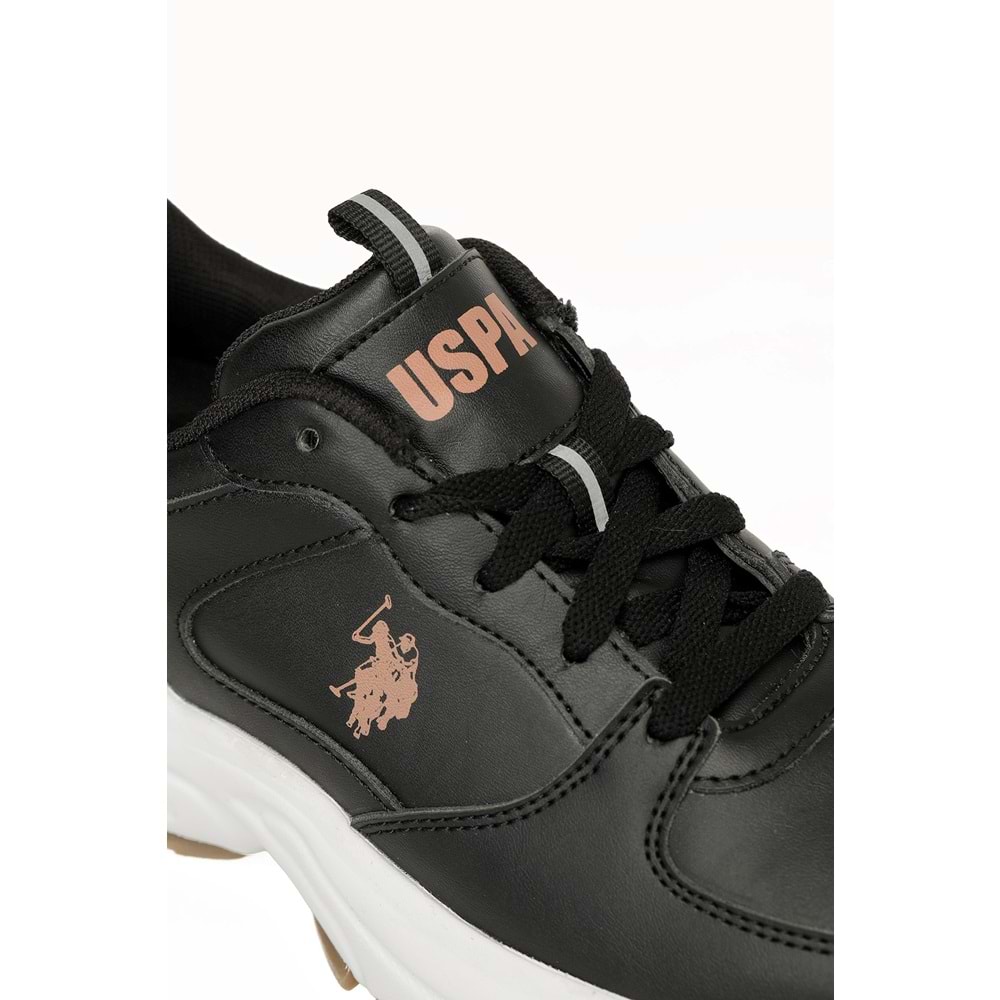 U.S. POLO ASSN. SORLEY 6PR KADIN SNEAKER - SİYAH - 40
