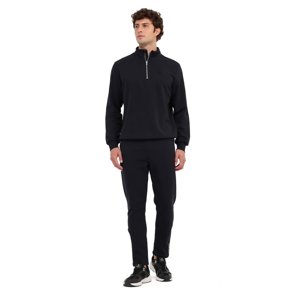 LUMBERJACK MB BS47 HZIP SW 6PR ERKEK SWEATSHİRT - SİYAH - L