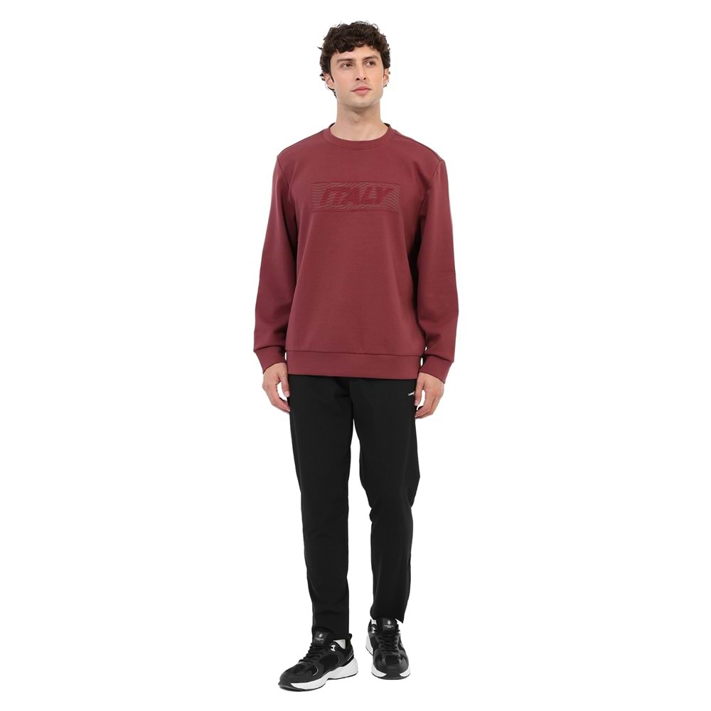 LUMBERJACK ML VANCE 16ITL-14 6PR ERKEK SWEATSHİRT - BORDO - L