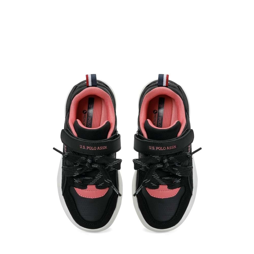 U.S. POLO ASSN. GEOKY JR 6PR KIZ ÇOCUK SNEAKER - SİYAH - 31