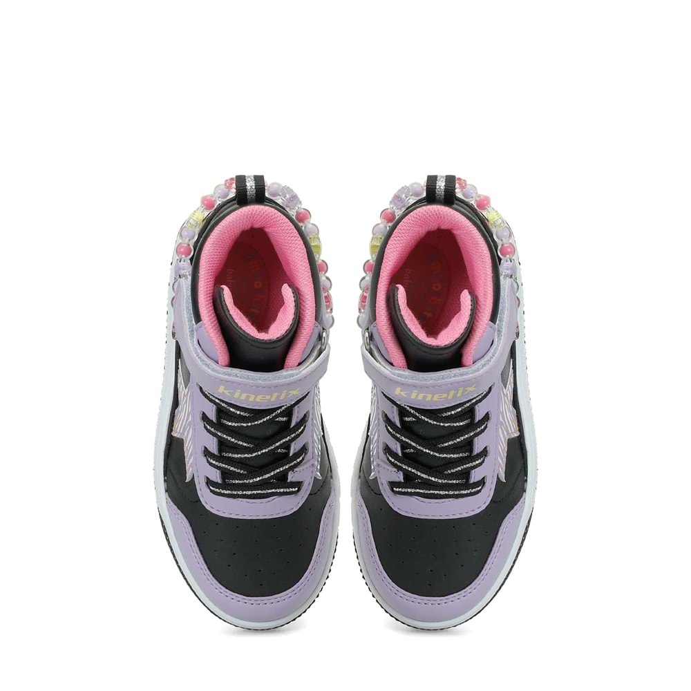 KİNETİX TONER HI P 6PR KIZ ÇOCUK HİGH SNEAKER - SİYAH - 26