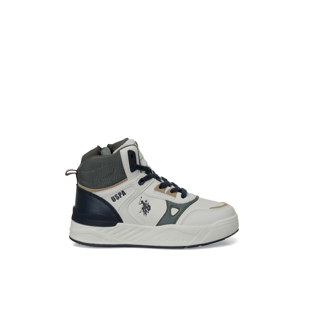 U.S. POLO ASSN. GEOLY JR 6PR ERKEK ÇOCUK HİGH SNEAKER - BEJ - 31