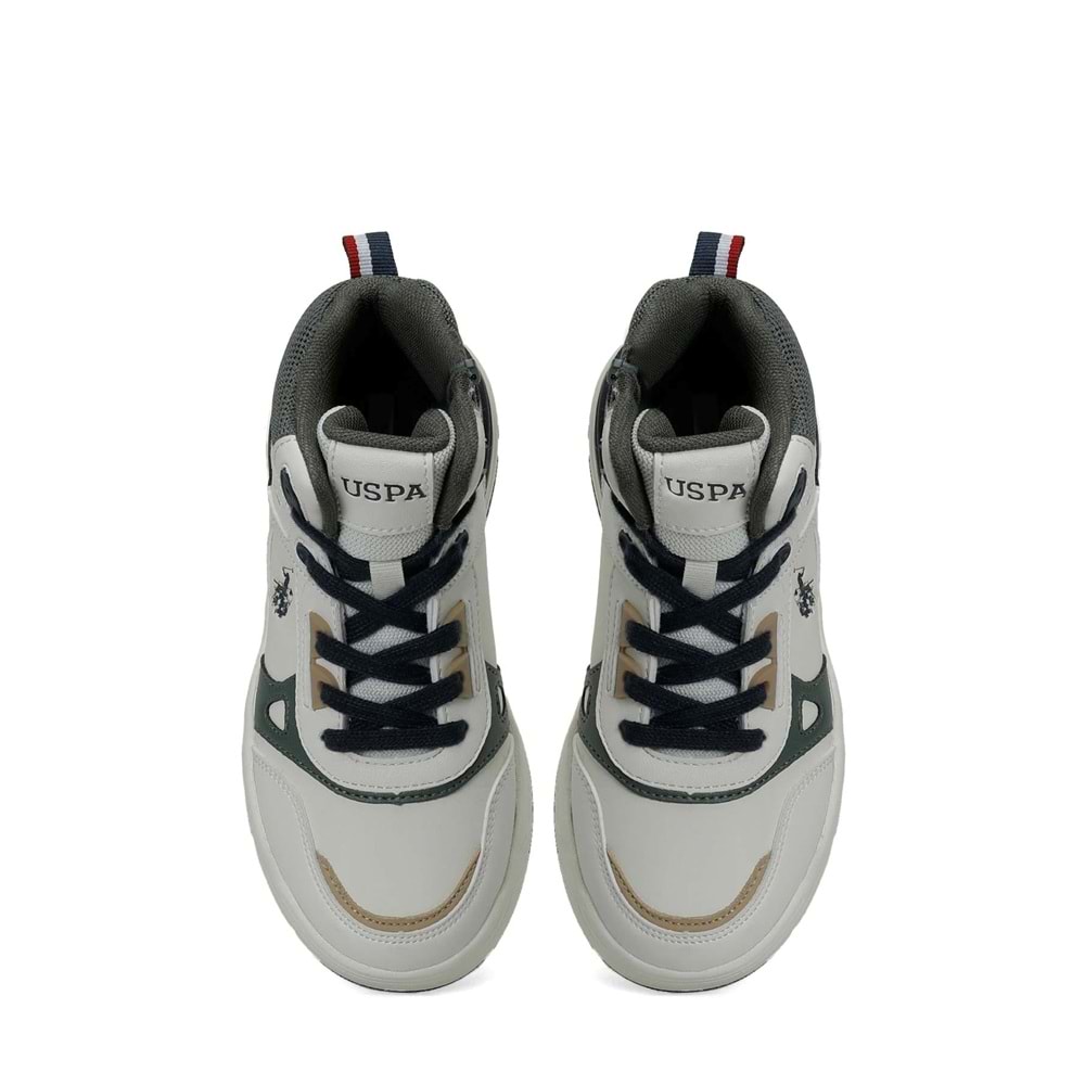 U.S. POLO ASSN. GEOLY JR 6PR ERKEK ÇOCUK HİGH SNEAKER - BEJ - 31