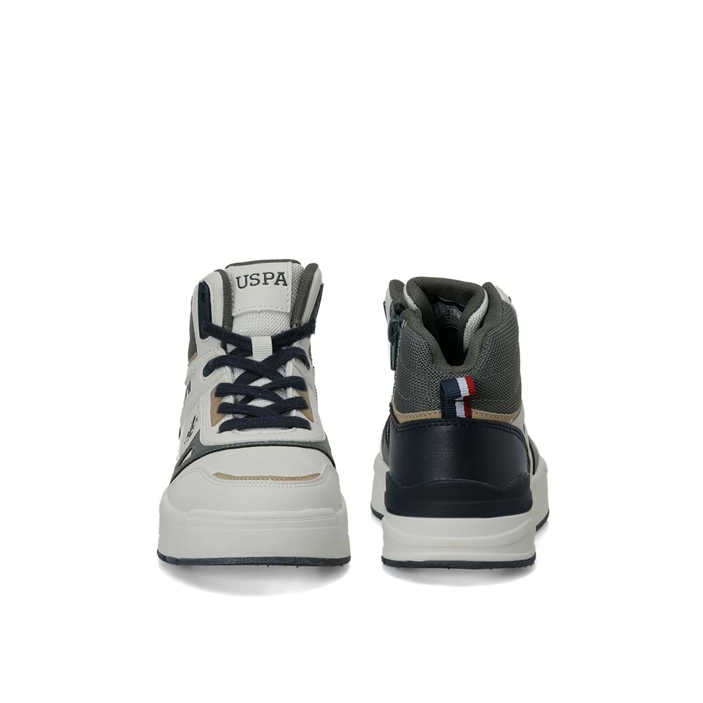 U.S. POLO ASSN. GEOLY JR 6PR ERKEK ÇOCUK HİGH SNEAKER - BEJ - 31