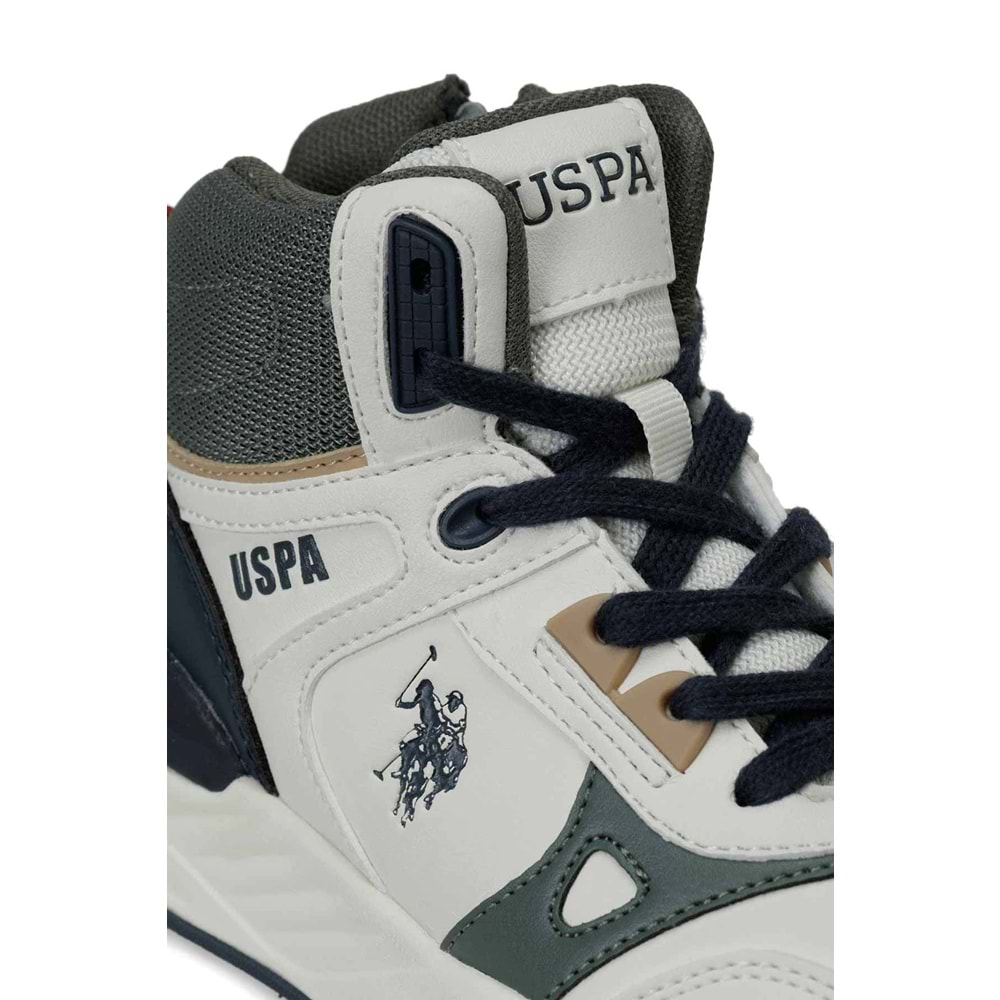 U.S. POLO ASSN. GEOLY JR 6PR ERKEK ÇOCUK HİGH SNEAKER - BEJ - 31