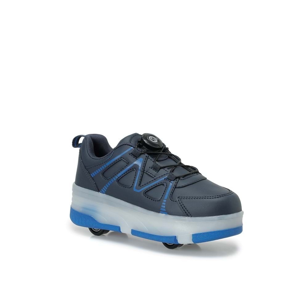 KİNETİX LAVINA F 6PR UNİSEX ÇOCUK IŞIKLI PATENLİ SNEAKER - LACİVERT - 31