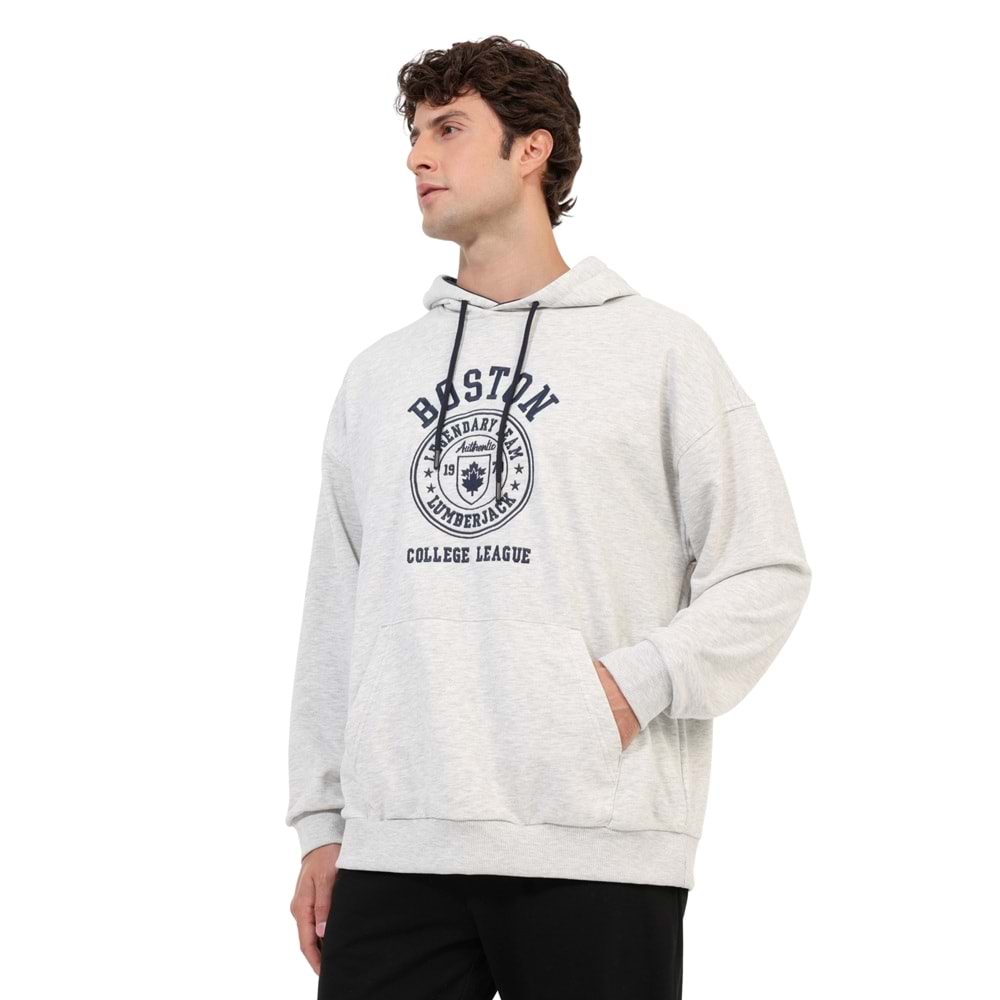 LUMBERJACK ML FRAN 17ID109 6PR ERKEK SWEATSHİRT - A.GRİ - L