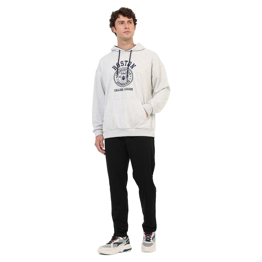 LUMBERJACK ML FRAN 17ID109 6PR ERKEK SWEATSHİRT - A.GRİ - L