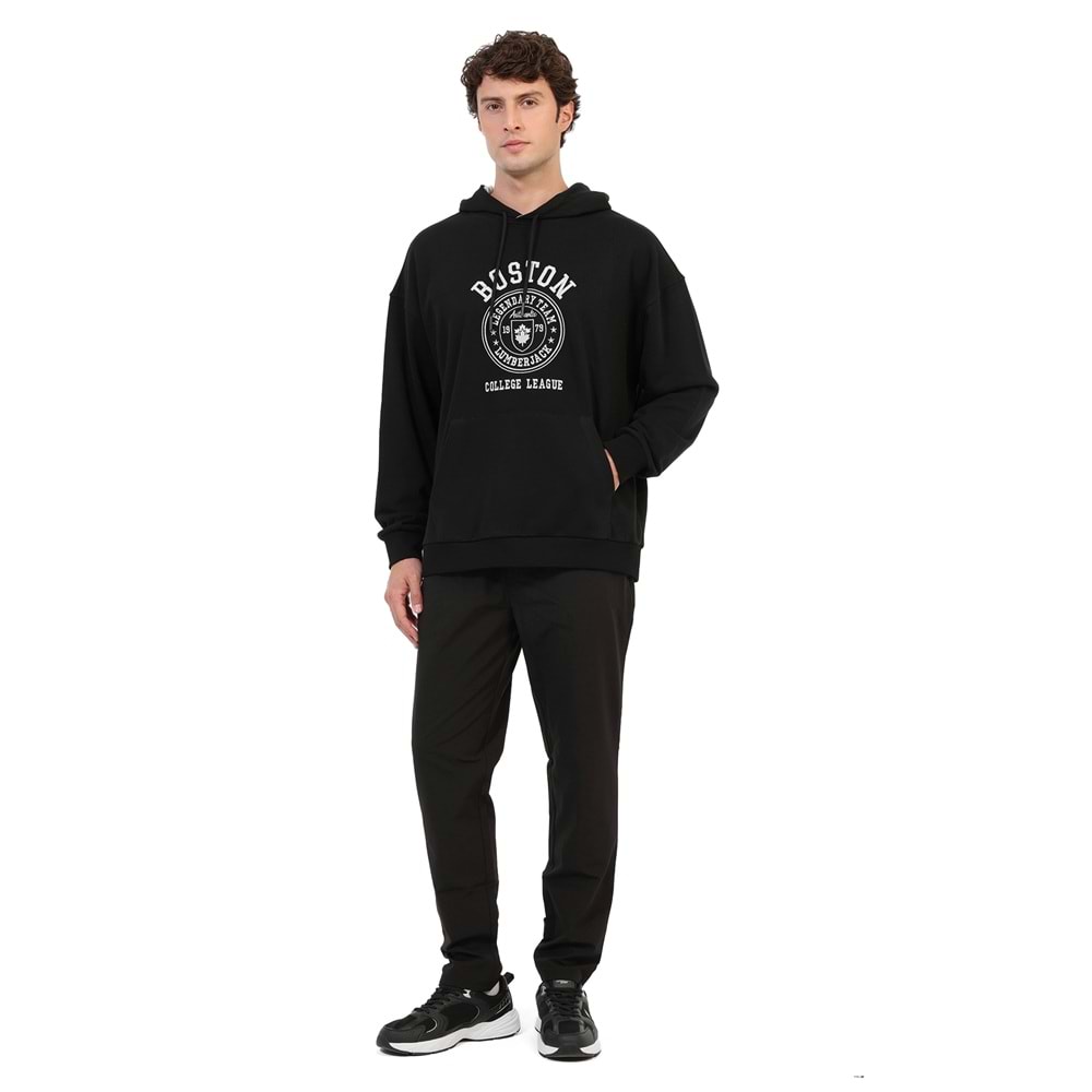 LUMBERJACK ML FRAN 17ID109 6PR ERKEK SWEATSHİRT - SİYAH - L