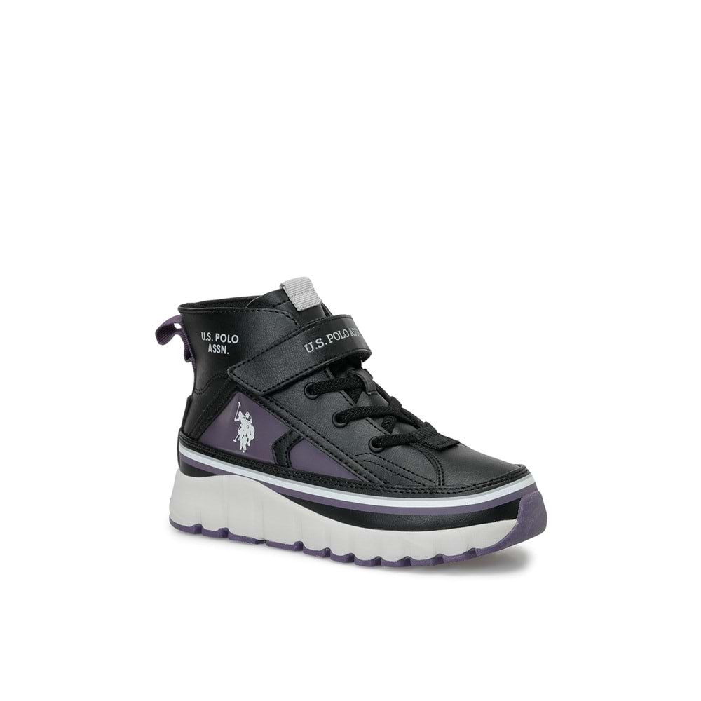 U.S. POLO ASSN. KELTES JR 6PR KIZ ÇOCUK SNEAKER BOT - SİYAH - 31