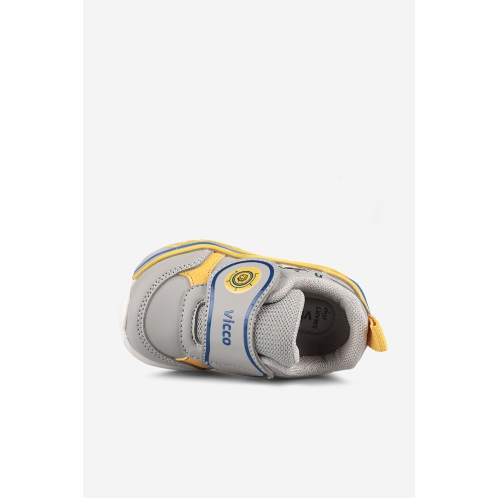 VİCCO ROOT IŞIKLI ERKEK BEBEK SPOR AYAKKABI - GRİ - 22
