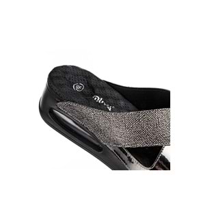 Muya Fly Anatomik Air Max Tabanlı Topuk Dikeni Kadın Terlik - Füme - 37