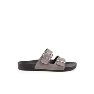 Muya Nova Anatomik Taban Dört Mevsim Erkek Terlik - Gri - 42