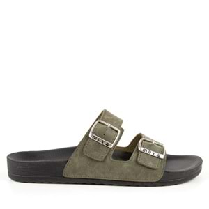 Muya Nova Anatomik Taban Dört Mevsim Erkek Terlik - Haki - 40