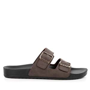 Muya Nova Anatomik Taban Dört Mevsim Erkek Terlik - Kahverengi - 43