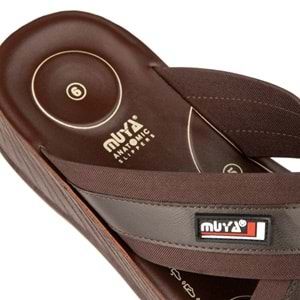 Muya İkon 6 Nokta Anatomik Taban Topuk Dikeni Dört Mevsim Erkek Terlik - Kahverengi - 45