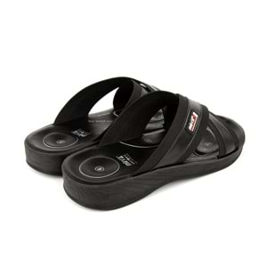 Muya İkon 6 Nokta Anatomik Taban Topuk Dikeni Dört Mevsim Erkek Terlik - Siyah - 40