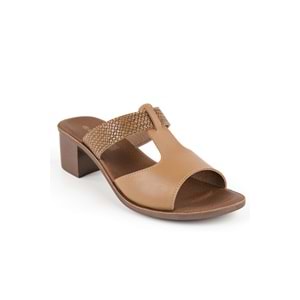 Muya Ceria Anatomik Taban Kadın Terlik - Vizon - 37