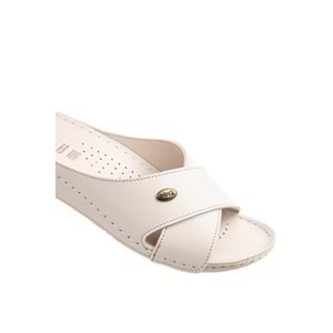 Muya Misty Anatomik Taban Dört Mevsim Kadın Terlik - Krem - 36