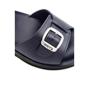 Muya Golden Anatomik Taban Dört Mevsim Kadın Terlik - Lacivert - 37