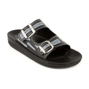 Muya Sports Anatomik Taban Dört Mevsim Erkek Terlik - Siyah-Gri - 40