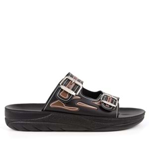 Muya Sports Anatomik Taban Dört Mevsim Erkek Terlik - Siyah-Kahve - 42