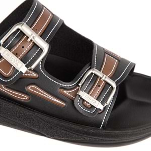 Muya Sports Anatomik Taban Dört Mevsim Erkek Terlik - Siyah-Kahve - 42