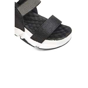 Muya Keid Anatomik Taban Topuk Dikeni Kadın Sandalet - Siyah - 38