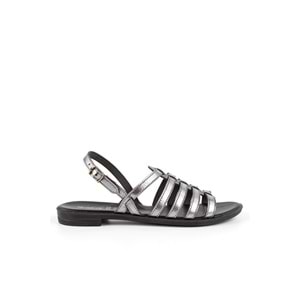 Muya Madaleine Anatomik Taban Kadın Sandalet - Kurşun - 36