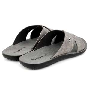 Muya Falcon Anatomik Taban Dört Mevsim Erkek Terlik - Gri - 40