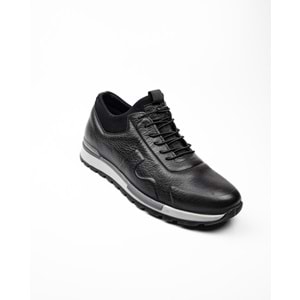 VOYAGER 5333 ERKEK HAKİKİ DERİ SPOR AYAKKABI KIŞ - SİYAH - 44