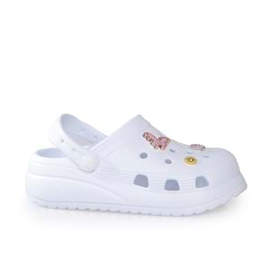 SONIMIX EZ129.01 ZENNE YÜKSEK CROCS - BEYAZ - 40