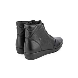 Muya Stark 6 Nokta Anatomik Taban Hakiki Deri Kadın Bot - Siyah - 38