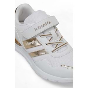KİNETİX CONFESS MESH J 4FX KIZ ÇOCUK SPOR AYAKKABI - BEYAZ-ALTIN - 32