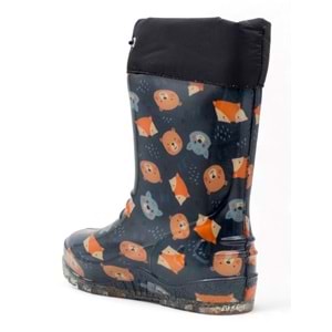 Emek İçi Yünlü Su Geçirmez Çocuk Yağmur Çizmesi - LACİVERT - 30-31