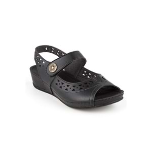 Muya Terra Anatomik Taban Kadın Sandalet - Siyah - 37