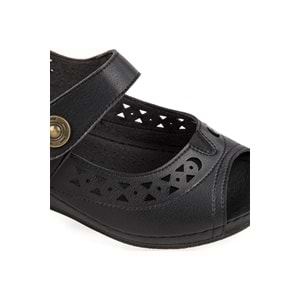 Muya Terra Anatomik Taban Kadın Sandalet - Siyah - 37