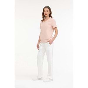 KİNETİX WB V NECK 11SN227 4FX KADIN KISA KOL TİŞÖRT - A.PEMBE - M