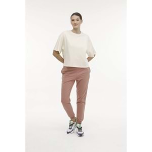 KİNETİX WB BOXY 11FN95 4FX KADIN KISA KOL TİŞÖRT - BEJ - M