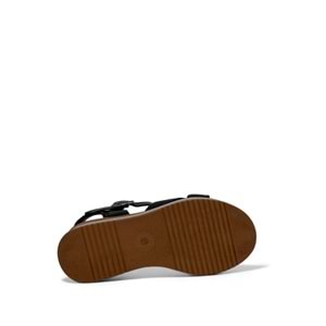 VOYAGER 9714 KADIN DERİ SANDALET - SİYAH - 40