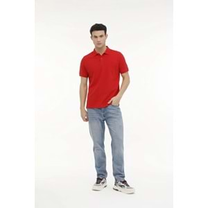 KİNETİX M-SN328 T-SHIRT 4FX ERKEK KISA KOL POLO TİŞÖRT - KIRMIZI - L