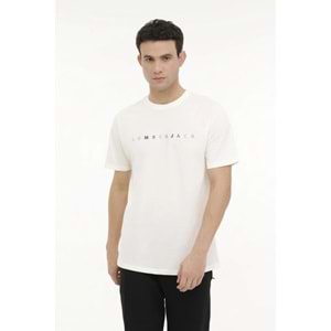 LUMBERJACK MESUS 11URBNG2022 4FX ERKEK KISA KOL TİŞÖRT - EKRU - L