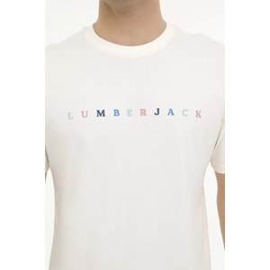 LUMBERJACK MESUS 11URBNG2022 4FX ERKEK KISA KOL TİŞÖRT - EKRU - L