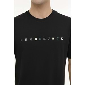 LUMBERJACK MESUS 11URBNG2022 4FX ERKEK KISA KOL TİŞÖRT - SİYAH - XL