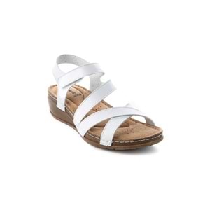 Muya Calceus Anatomik Taban Topuk Dikeni Kadın Sandalet - Beyaz - 37