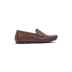VOYAGER 4180 ERKEK DERİ LOAFER AYAKKABI - TABA NATA - 40