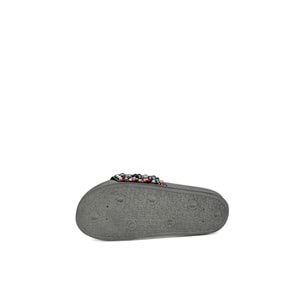 PİENN 20037-004 RENKLİ BONCUKLU TERLİK - FÜME - 37