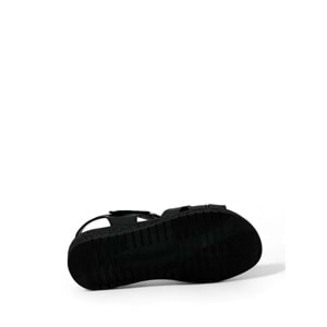 VOYAGER 9216 KADIN DERİ SANDALET SARAÇLI - SİYAH NATA - 37