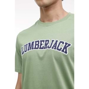 LUMBERJACK ML WENEG-B 11ID53 4FX ERKEK KISA KOL TİŞÖRT - YEŞİL - XXL